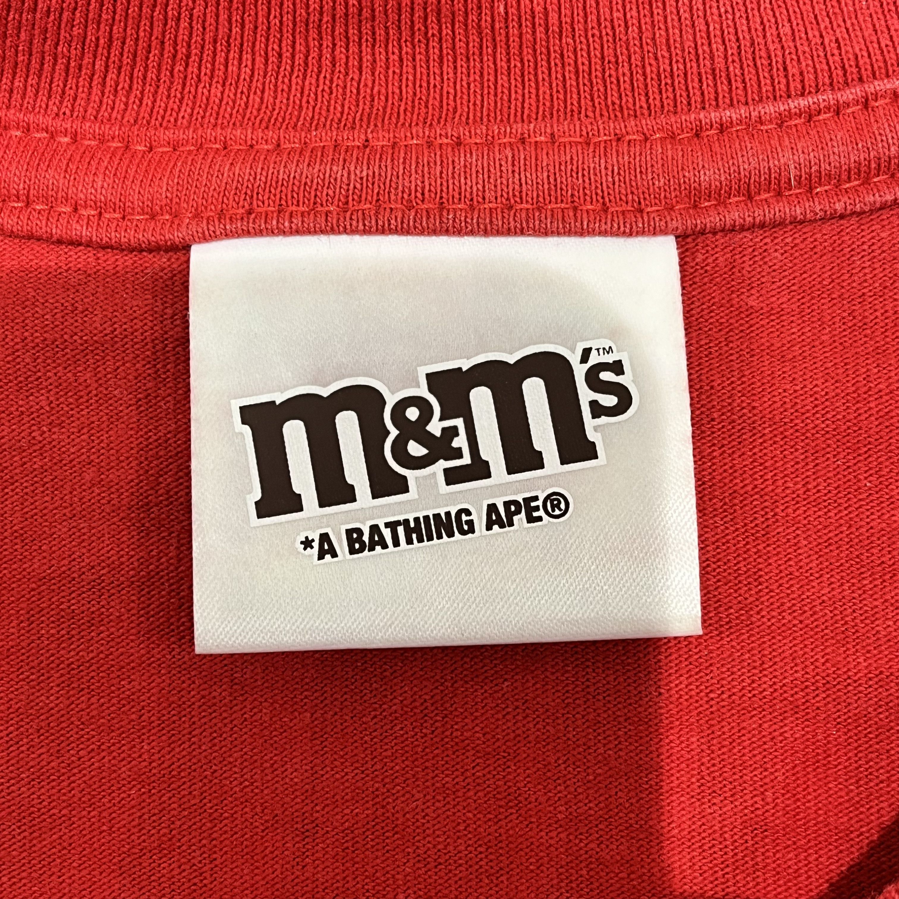 Bape Bape x M&M's Womens College Tee Red Size M / US 6-8 / IT 42-44 - 4 Thumbnail