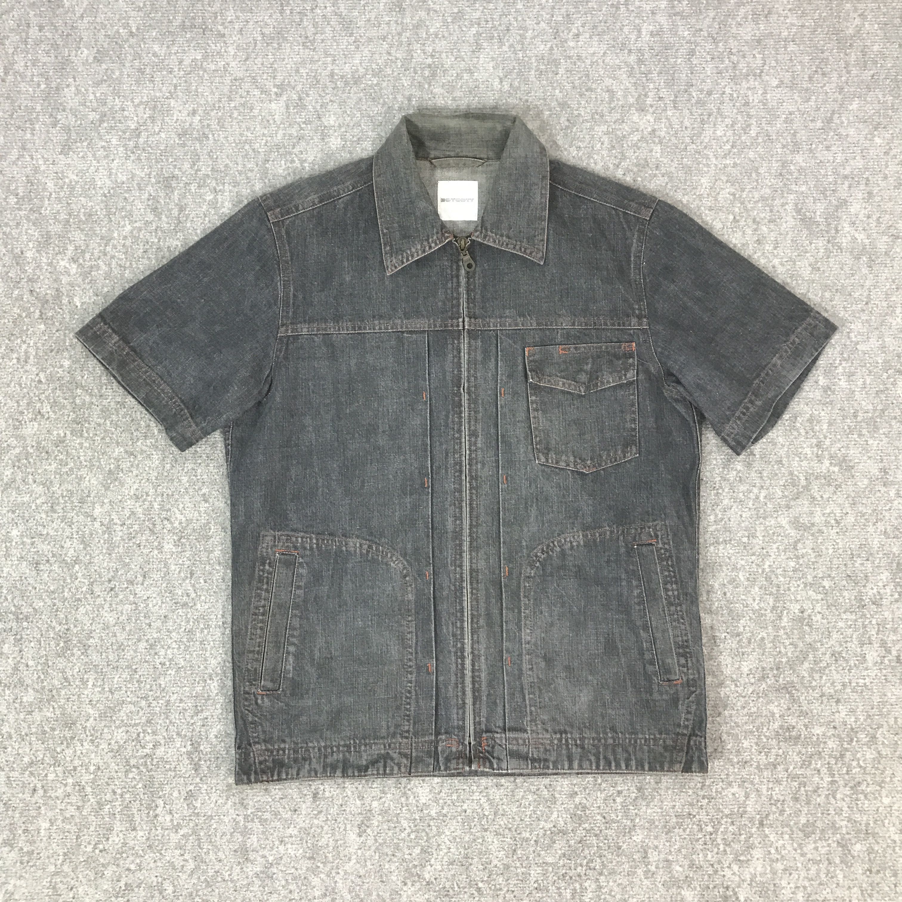Boycott BOYCOTT JAPAN DENIM ZIP SHIRT JACKET K66B19 Size US M / EU 48-50 / 2 - 1 Thumbnail