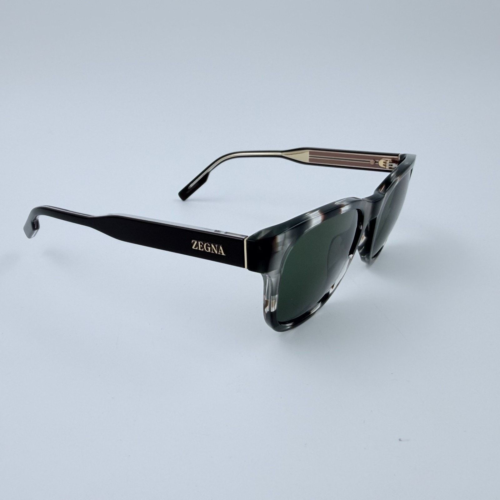 Ermenegildo Zegna NEW Ermenegildo Zegna EZ0222/S 50N Gray Havana Green Zeiss Size ONE SIZE - 4 Thumbnail