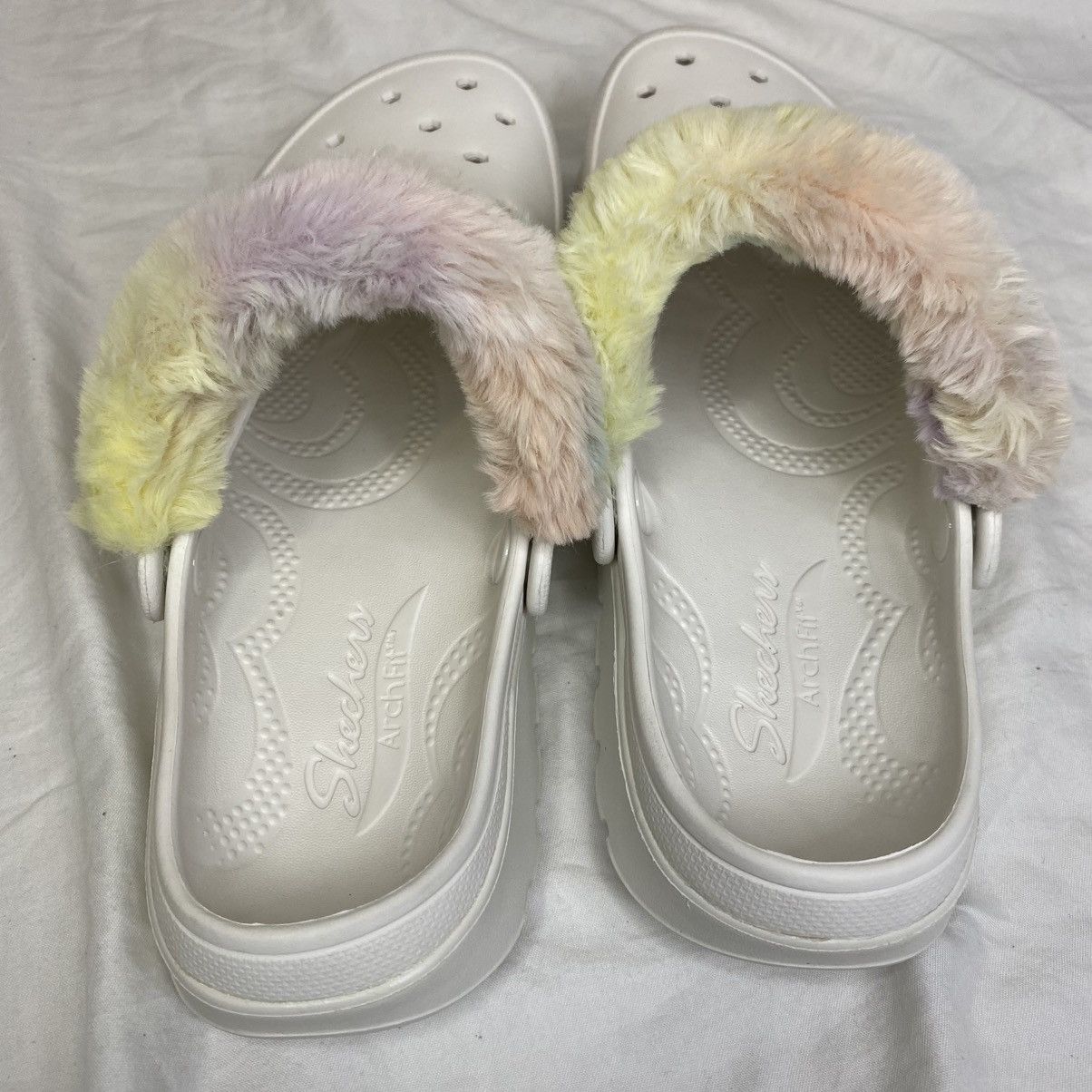 Other Skechers Foamies ArchFit Clogs Womens White Sz 10 Slides EUC Size US 10 / IT 40 - 4 Thumbnail