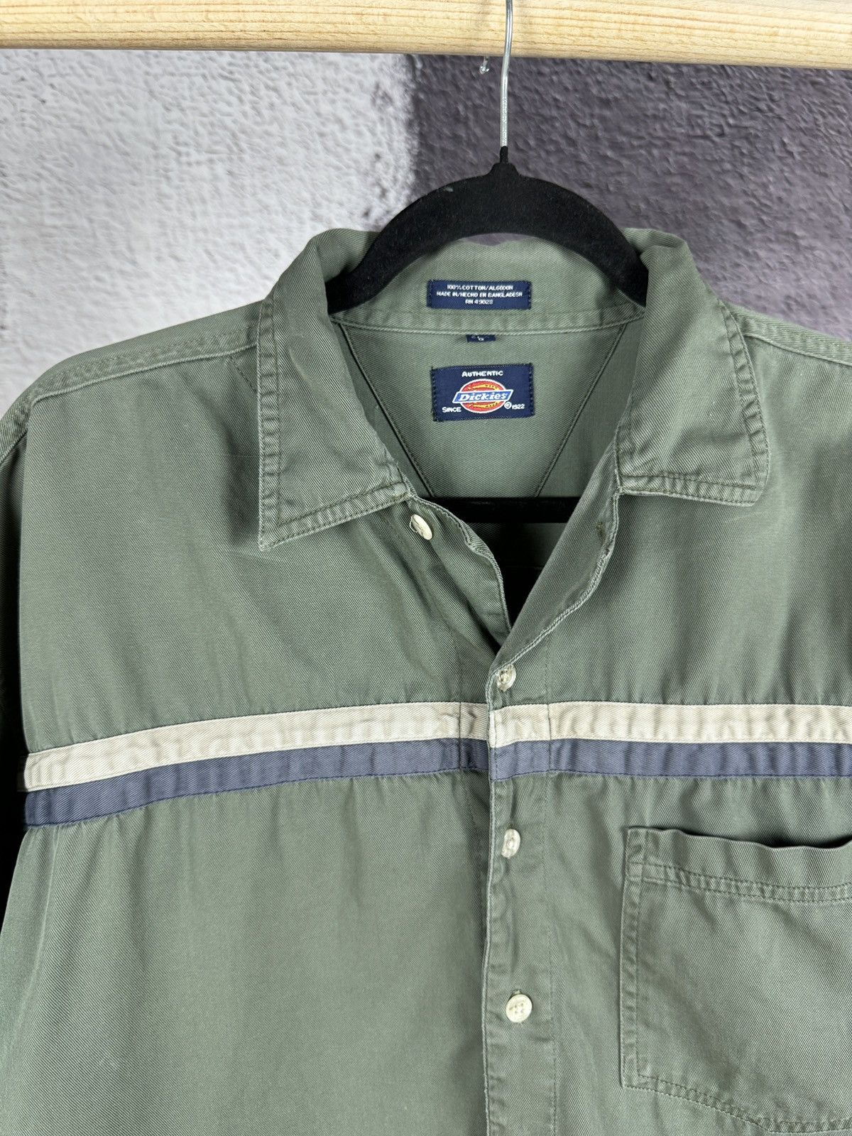 Dickies × Vintage Dickies vintage rare logo workwear short sleeve shirt chore Size US L / EU 52-54 / 3 - 5 Thumbnail