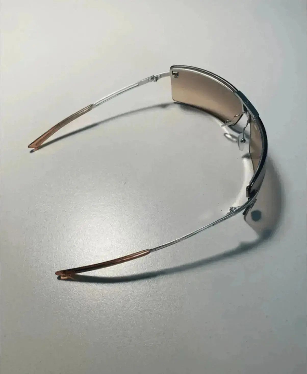 Dior × John Galliano × Vintage DIOR Sunglasses Rimless Shield Wrap Sport Stunt Galliano Era Size ONE SIZE - 9 Thumbnail