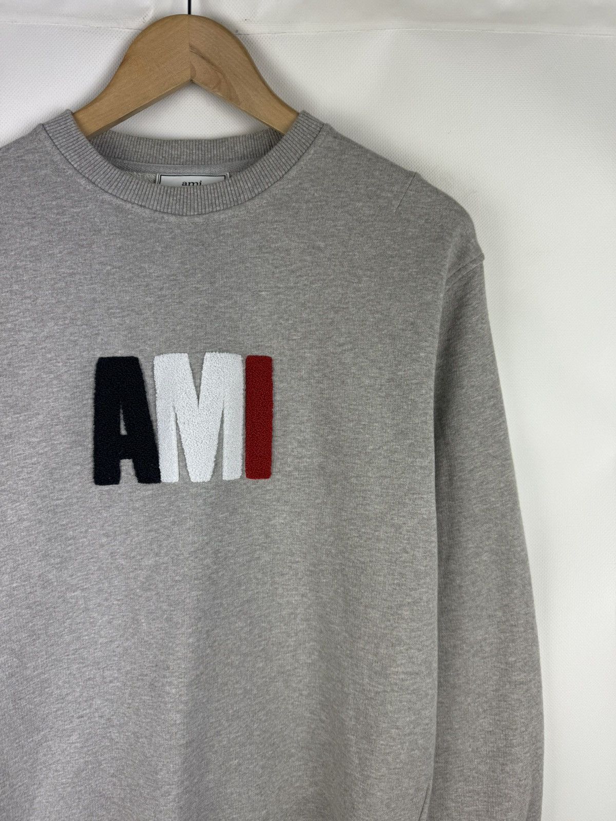 AMI Ami Alexandre Mattiussi Men’s Big Logo Sweatshirt Pullover Size US S / EU 44-46 / 1 - 5 Thumbnail