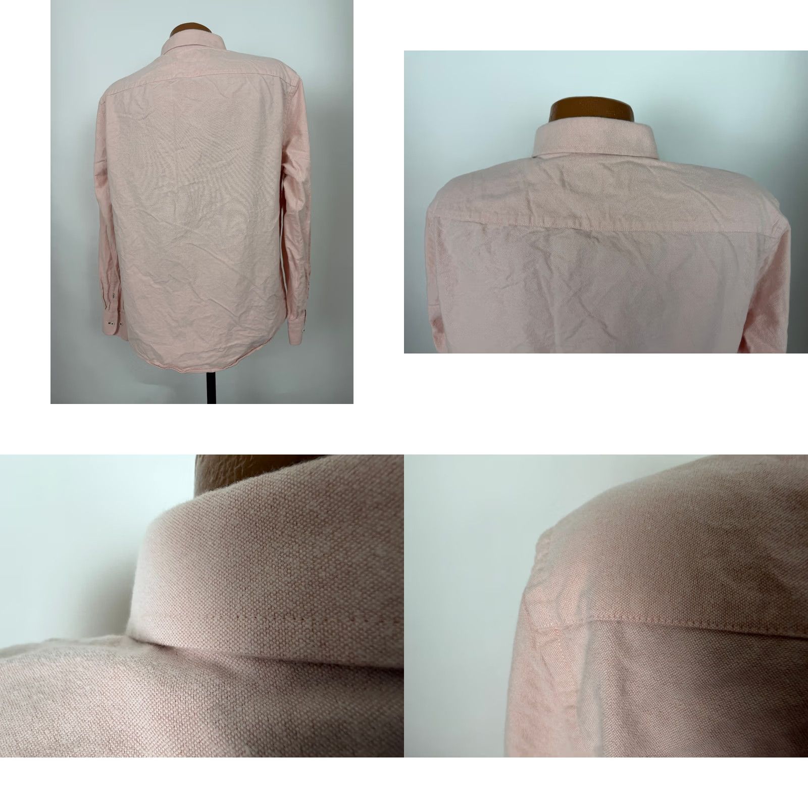 UNTUCKit UNTUCKit Shirt Men XL Slim Fit Oxford Shirt Button-Up Light Pink Casual Cotton Solid Size US XL / EU 56 / 4 - 8 Thumbnail