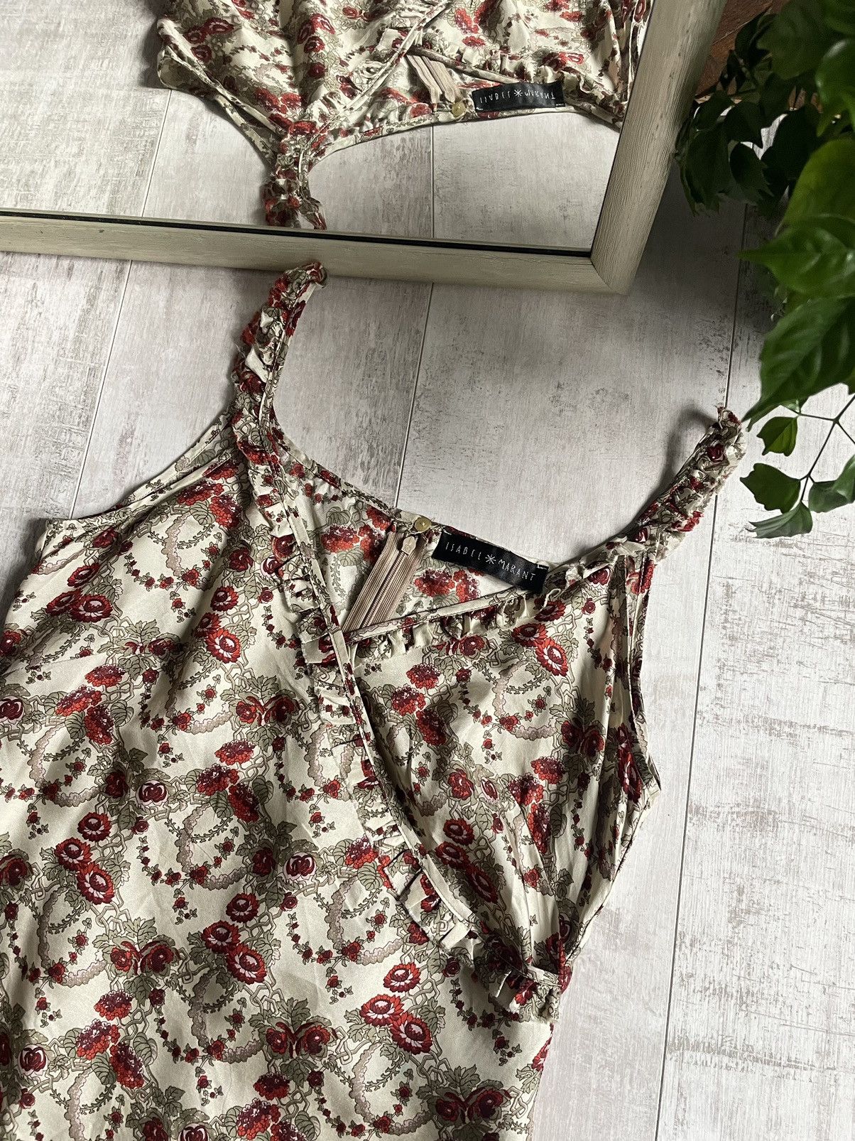 Designer × Isabel Marant 🌺RARE🌺 Isabel Marant Flora Vintage Dress Archive Red Flower Size M / US 6-8 / IT 42-44 - 4 Thumbnail