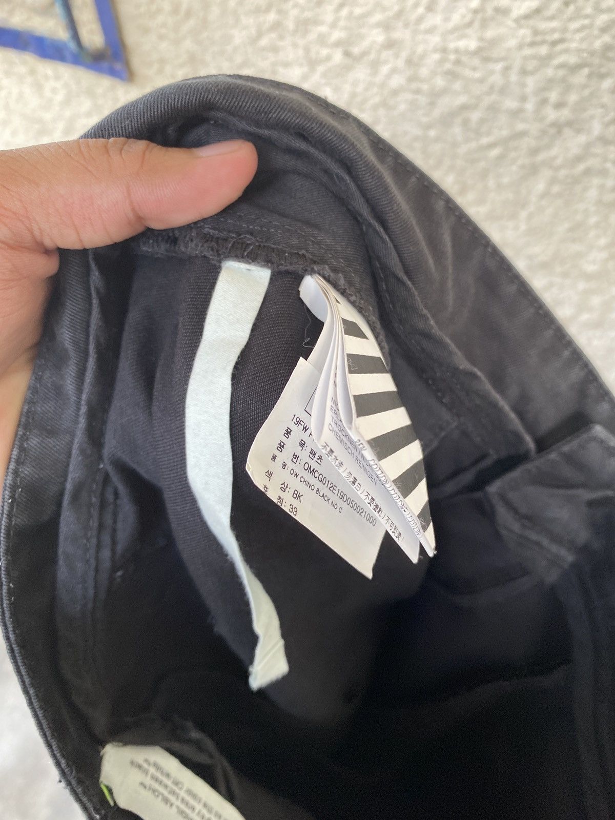 Off-White Off-White OW Belted Chino Black Pants Size US 33 - 5 Thumbnail