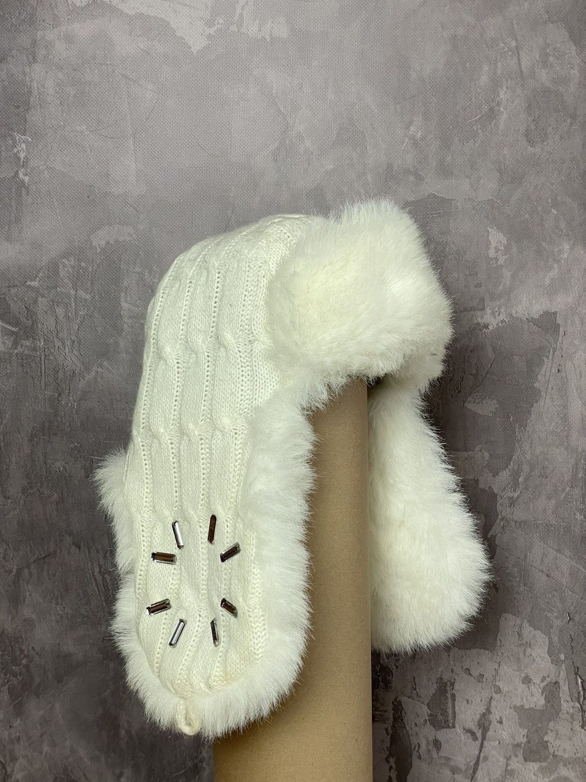 Japanese Brand × Vintage 90'S Y2K FUZZY USHANKA BEANIE FAUX MOHAIR HAT Size ONE SIZE - 1 Thumbnail