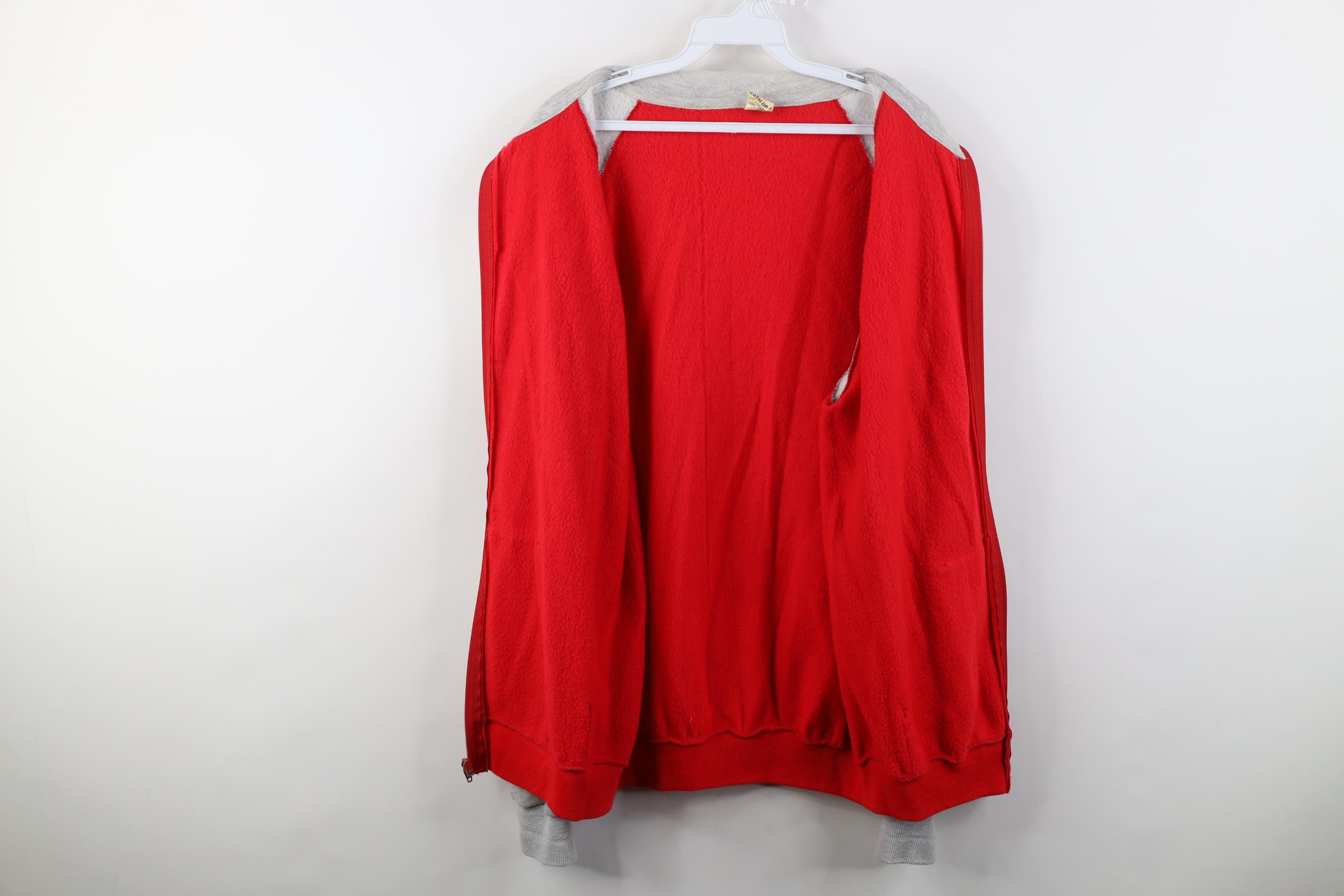 Vintage Vintage 70s Streetwear Black Tennis Track Jacket Red USA Size US XL / EU 56 / 4 - 10 Thumbnail