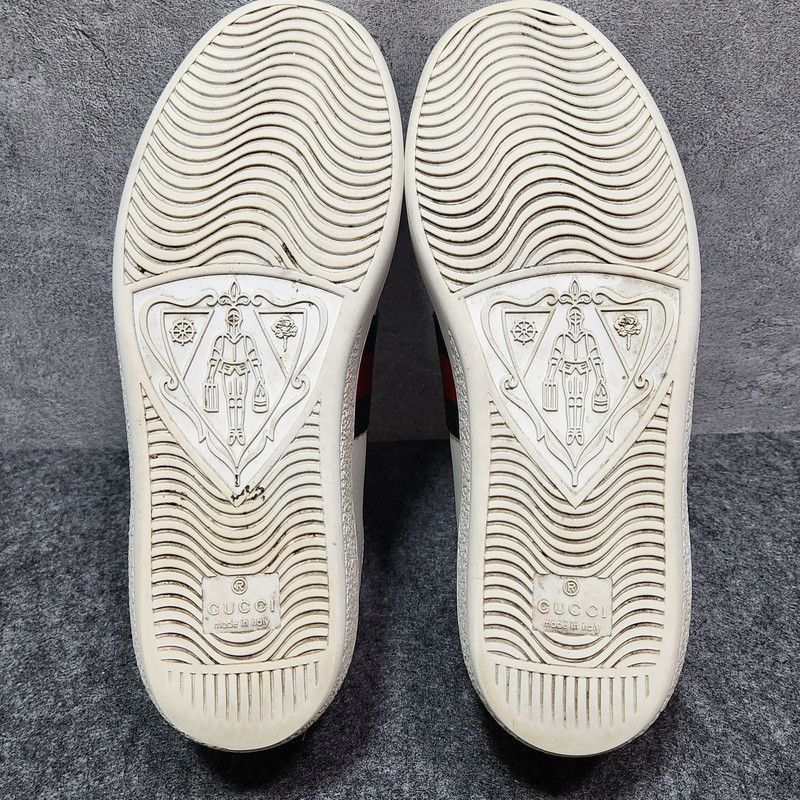 Gucci Gucci Ace Leather Sneakers with Bee Design Size US 6 / IT 36 - 3 Thumbnail
