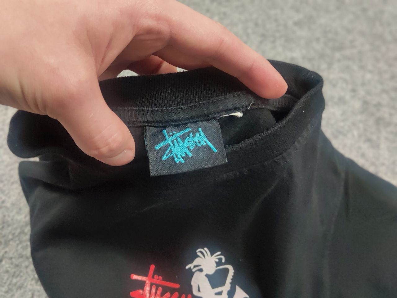 Stussy Rare Vintage 90's Stussy T-shirt Logo Jazz Shadow Man Tee Size US S / EU 44-46 / 1 - 14 Thumbnail