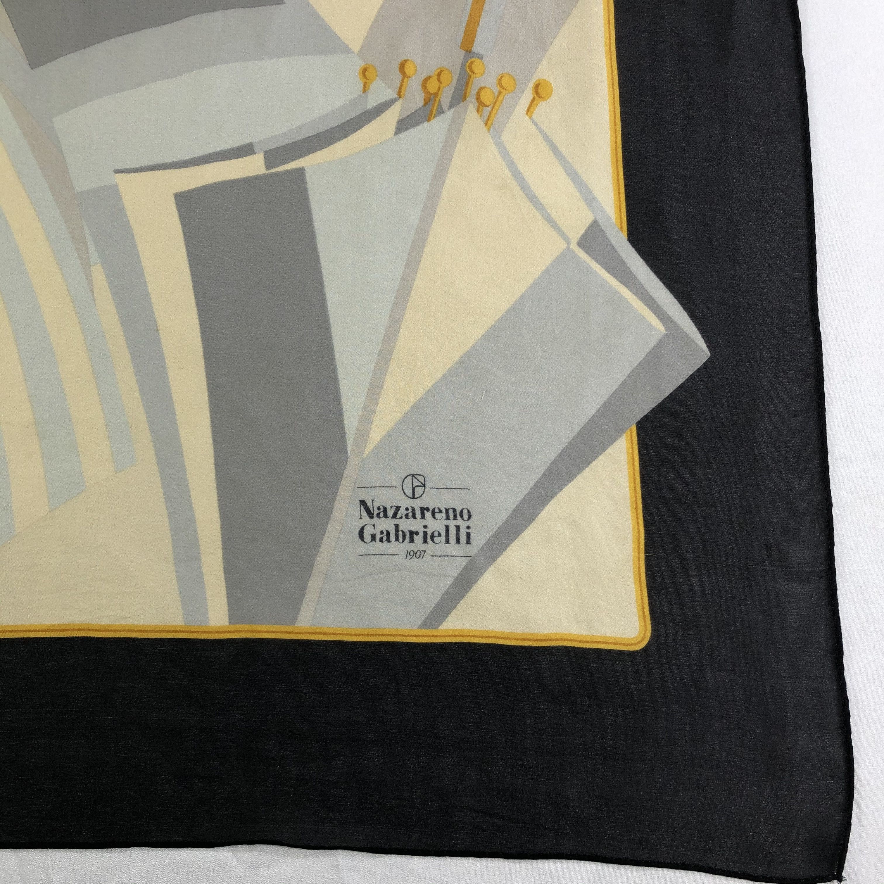 Nazareno Gabrielli × Vintage Vintage Nazareno Gabrielli Silk Scarf Size ONE SIZE - 3 Thumbnail