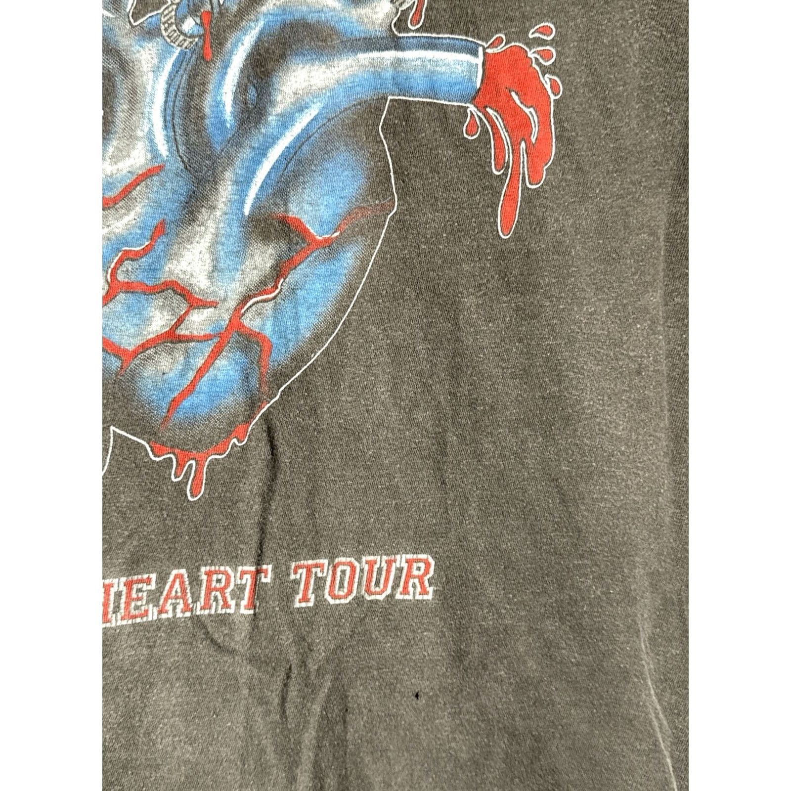 Vintage VINTAGE Accept Metal Heart Tour T Shirt Mens L Black 100% Cotton Front Back Crew Neck Short Sleeve USA 1985 Guitar Heavy Metal Rockit Rocket Size US L / EU 52-54 / 3 - 5 Thumbnail