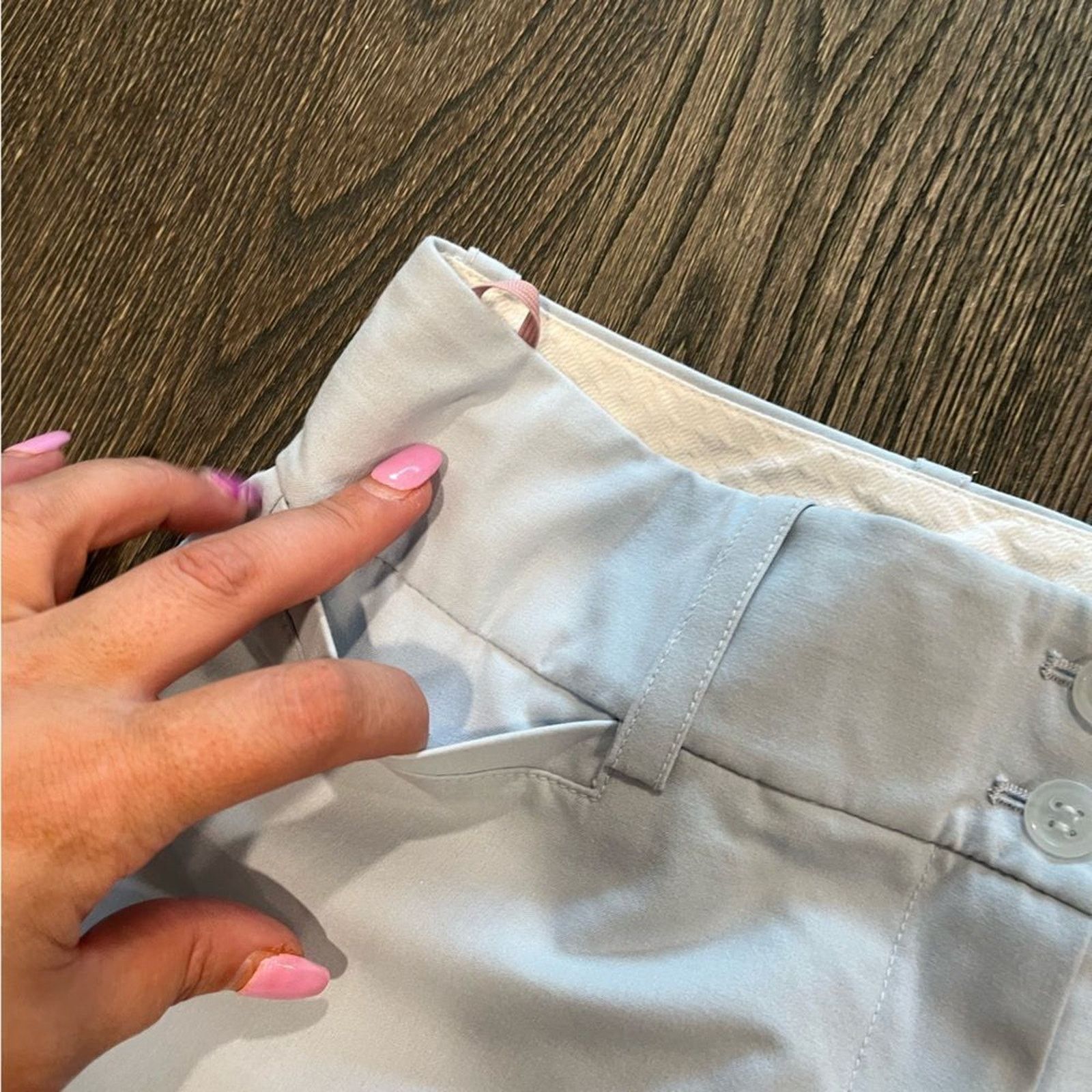 Loft Loft Light Baby Blue Capri Straight Leg Pants Size 4 Size 27" / US 4 / IT 40 - 4 Thumbnail