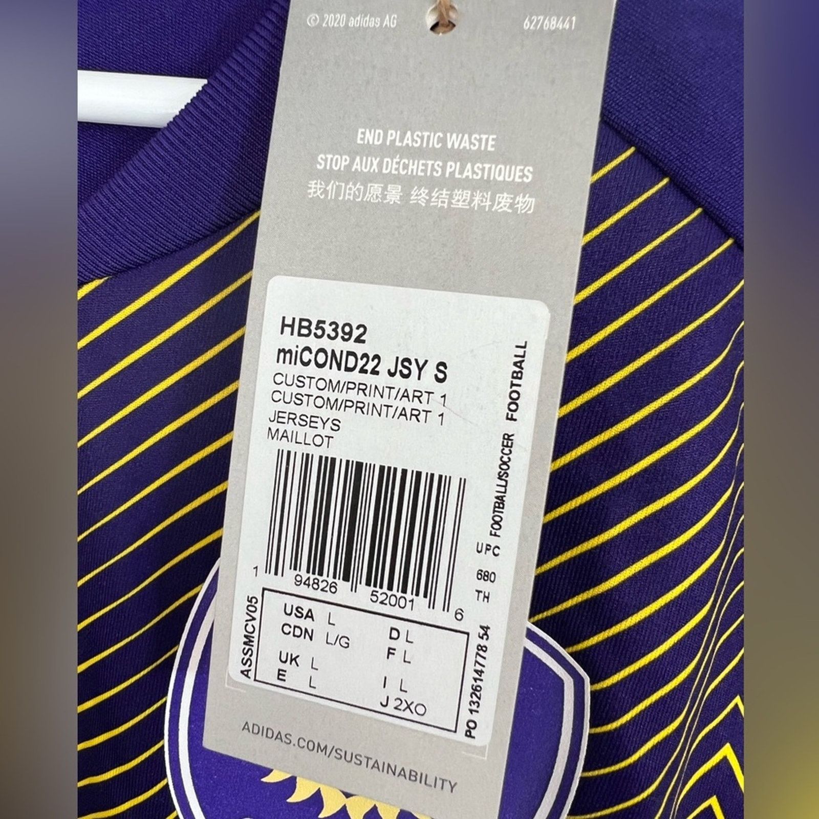 Adidas NWT adidas Orlando City SC 2025 "Perfect Storm" Home Jersey Size US L / EU 52-54 / 3 - 2 Thumbnail