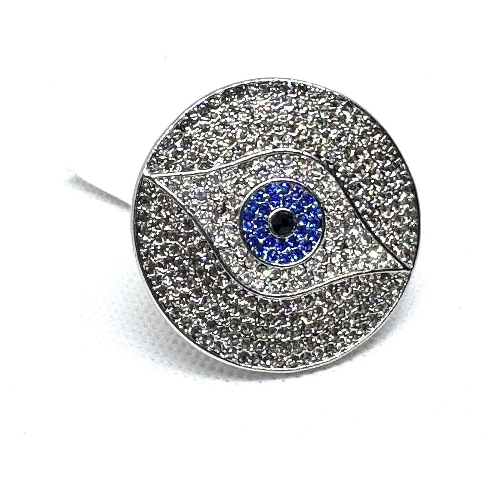 Other SPRING STREET LARGE EVIL EYE COCKTAIL RING ADJUSTABLE 6-8 Size ONE SIZE - 1 Thumbnail