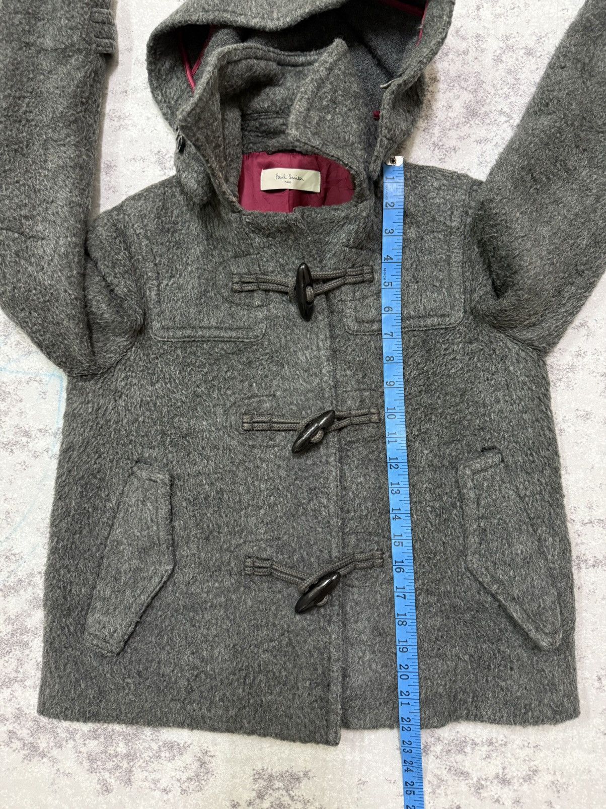 Paul Smith PAUL SMITCH MOHAIR WOOL DUFFLE COAT HOODIE Size S / US 4 / IT 40 - 17 Thumbnail
