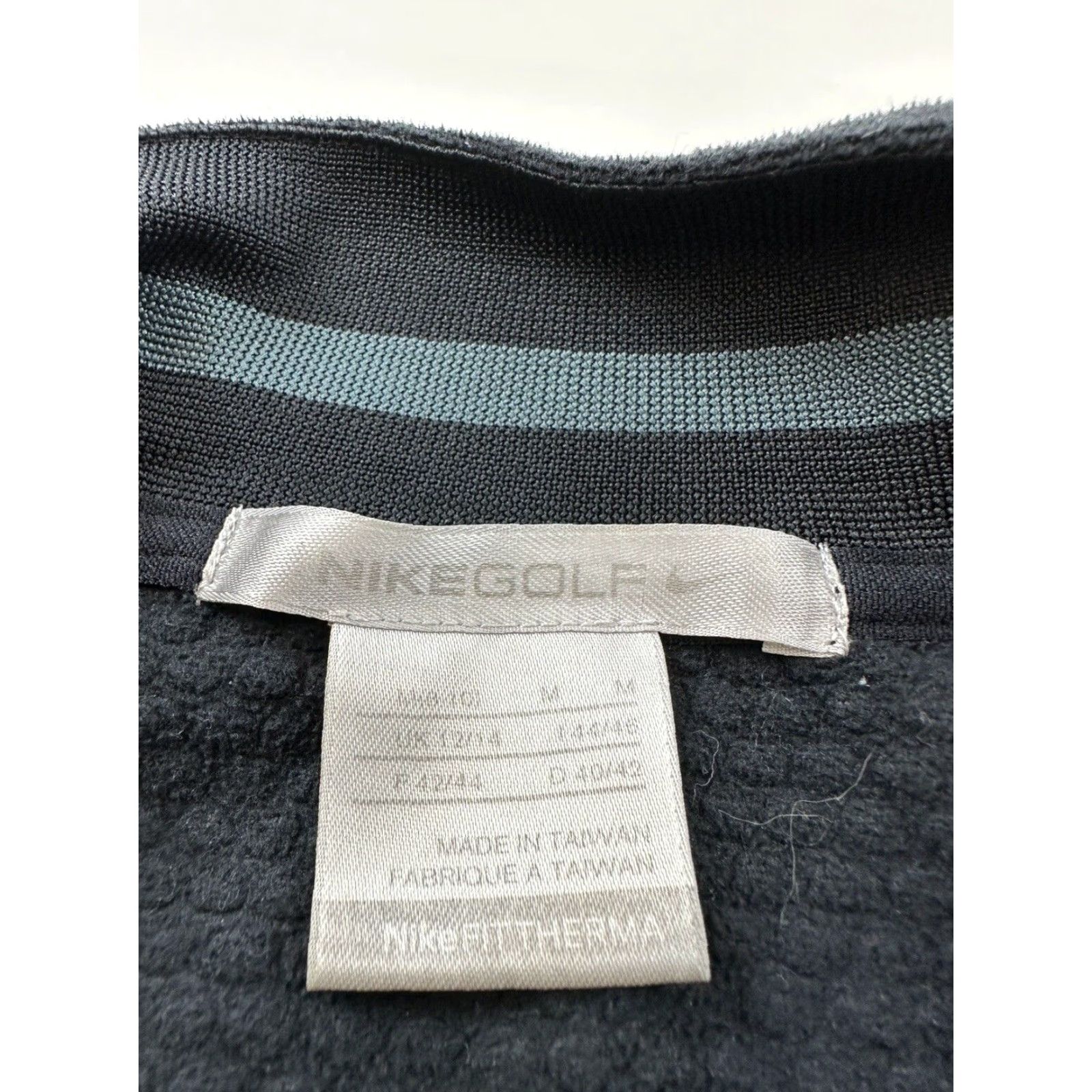 Nike VINTAGE Nike Jacket Womens Medium Black Fleece Golf Full Zip Size M / US 6-8 / IT 42-44 - 5 Thumbnail