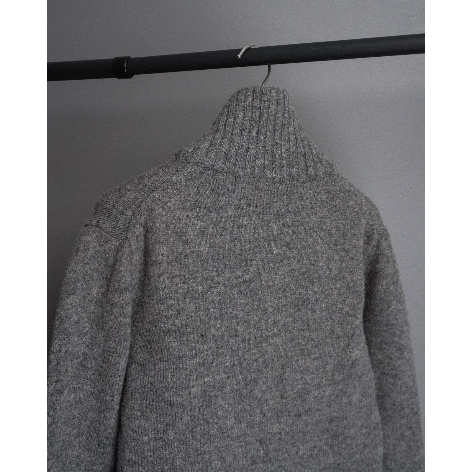 Prada Vintage prada grey knit wool zip logo sweater Size US S / EU 44-46 / 1 - 5 Thumbnail