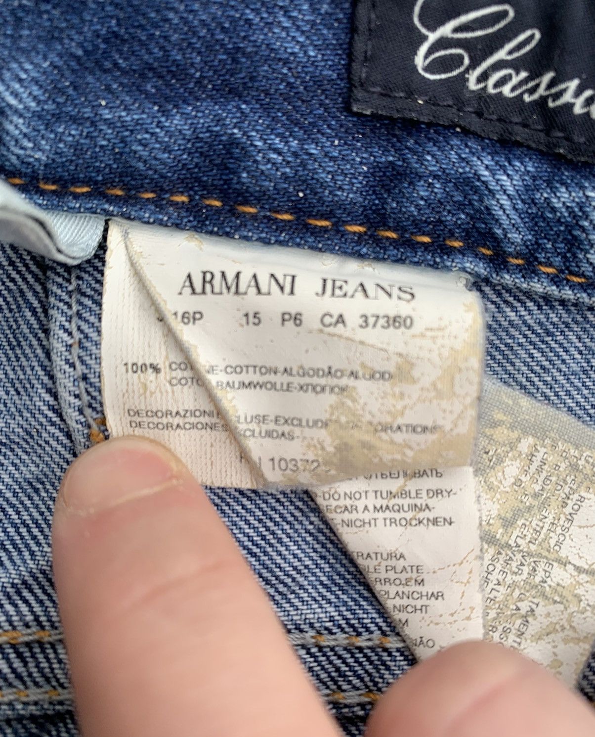 Armani Armani Jeans Vintage Jeans Luxury Denim Old Money Avantgarde Size US 36 / EU 52 - 15 Thumbnail