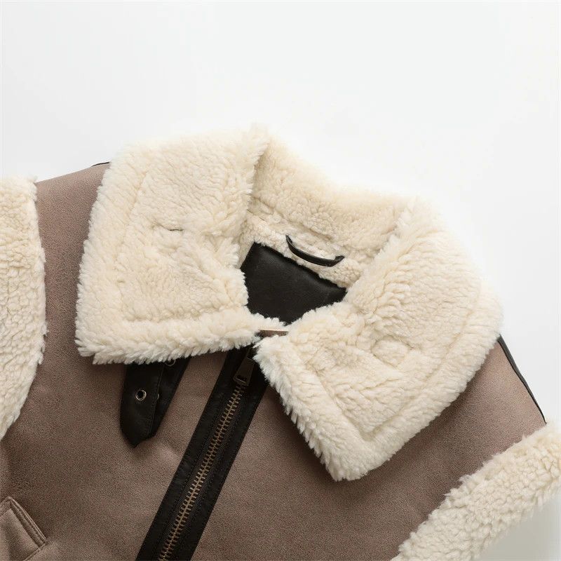 Japanese Brand × Vintage Warm Fur Sleeveless Fleece Stitching Coat Vest Jacket Size M / US 6-8 / IT 42-44 - 4 Thumbnail