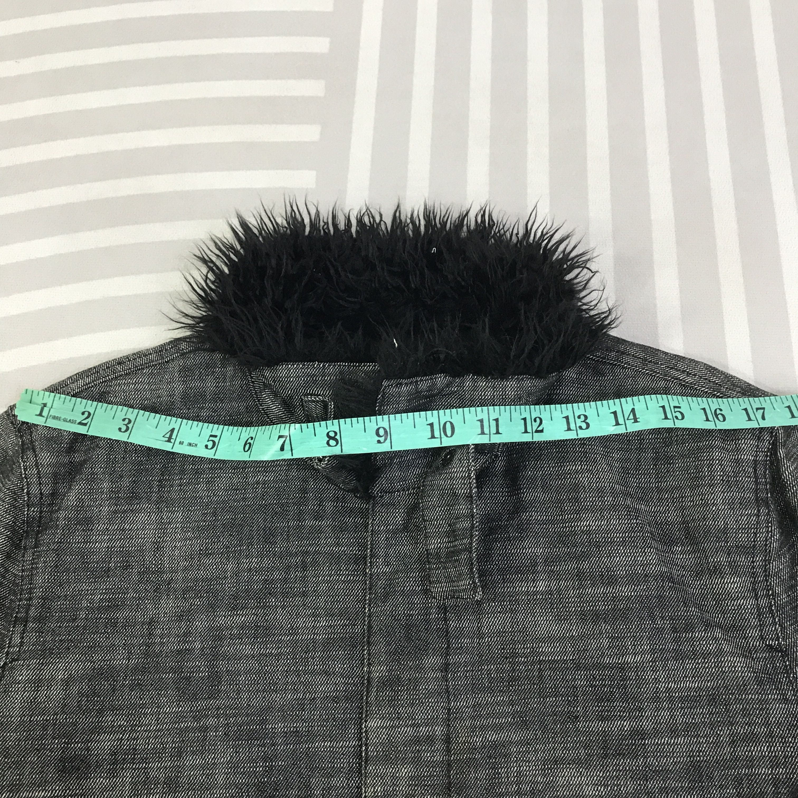Schlussel Vintage Schlussel Black Denim punk design Jacket K125B14 Size US L / EU 52-54 / 3 - 6 Thumbnail