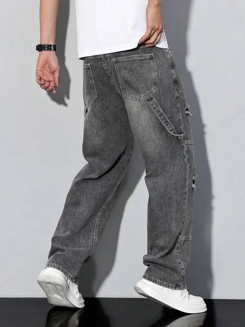 Other Distressed Straight loose fit cargo jeans Size US 30 / EU 46 - 3 Thumbnail