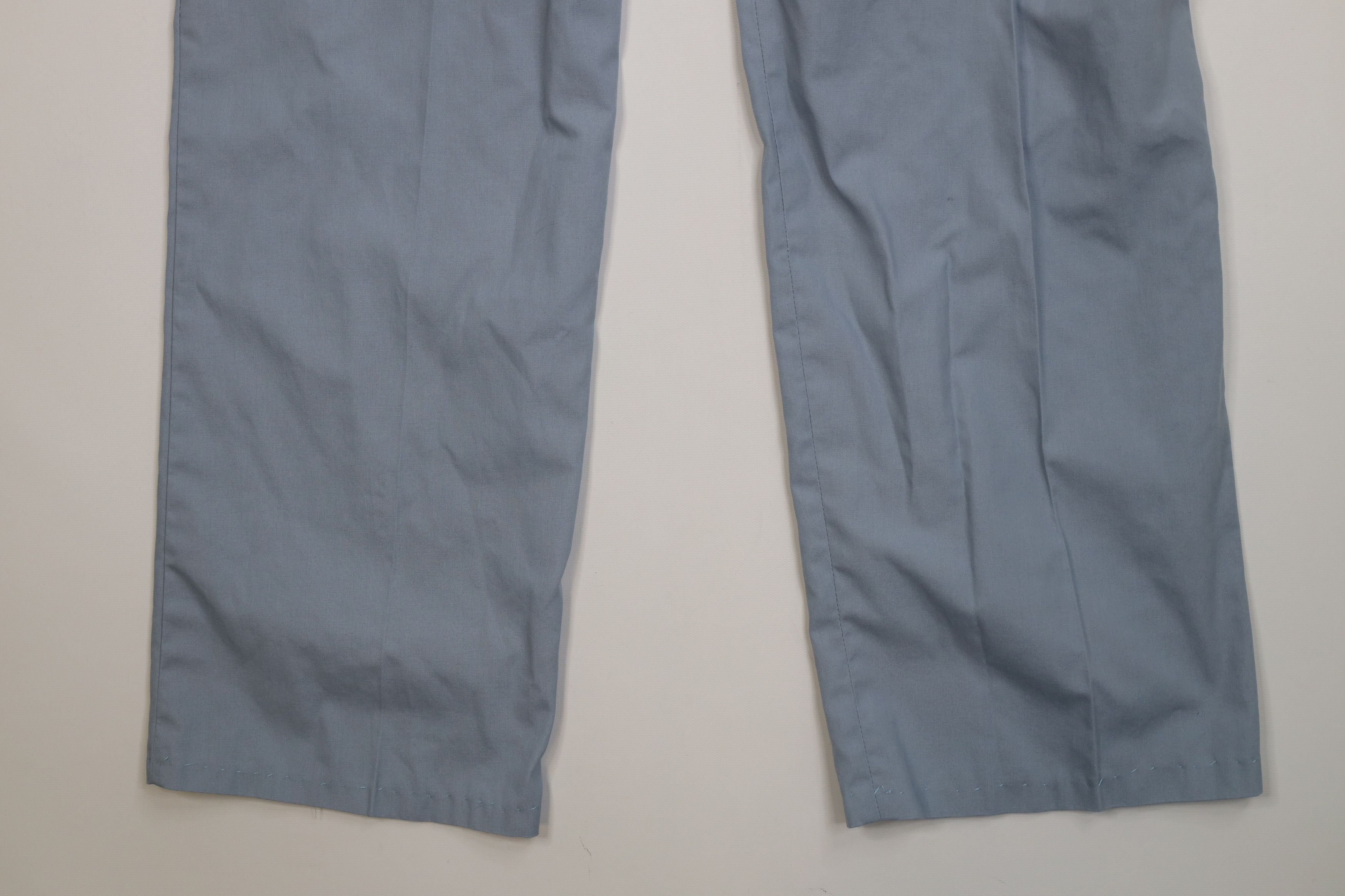 Vintage Vintage 70s Streetwear Wide Leg Chino Pants Light Blue Size US 32 / EU 48 - 11 Thumbnail