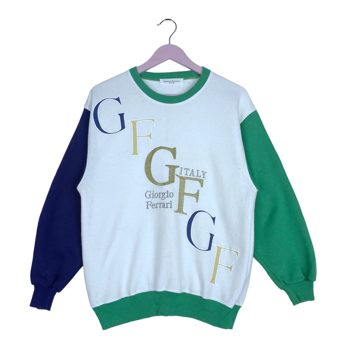Designer × Vintage Giorgio Ferrari Sweatshirt Crewneck Pull Over Jumper Size US M / EU 48-50 / 2 - 1 Thumbnail