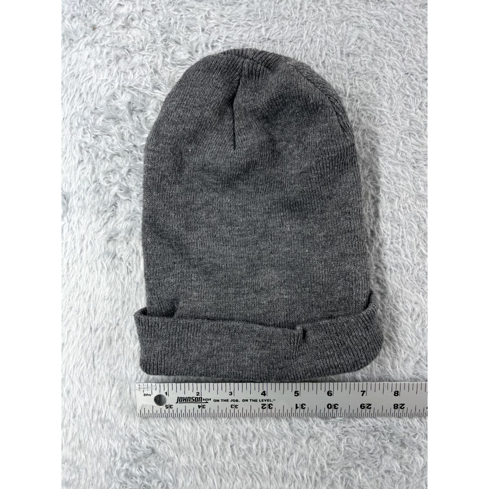 Port & Company Butterfinger Beanie Toque Adult One Size Gray Knit Port & Company Beanie Mens Knit Hat Size ONE SIZE - 4 Thumbnail