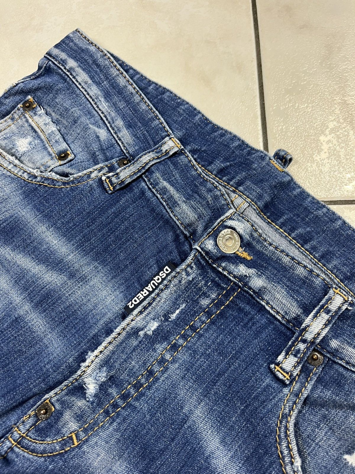 Designer × Dsquared2 Dsquared2 distressed denim skater jeans pants washed ripped Size US 34 / EU 50 - 11 Thumbnail