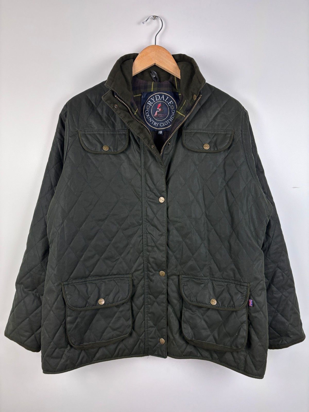 Other Rydale Country Waxed Quilted Jacket Cotton Size 18 Size XXL / US 16-18 / IT 52-54 - 1 Thumbnail