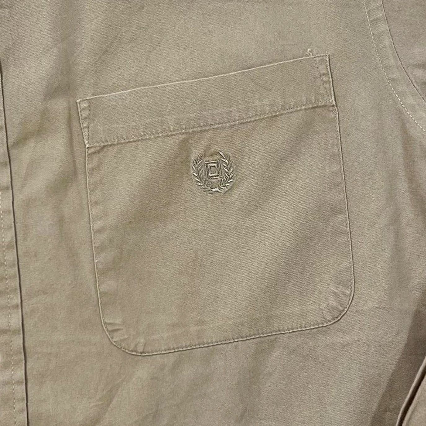 Chaps VINTAGE Chaps Button-Up Shirt Brown Pocket Logo Cotton Long Sleeve Medium Mens Regular Size M Size US M / EU 48-50 / 2 - 3 Thumbnail