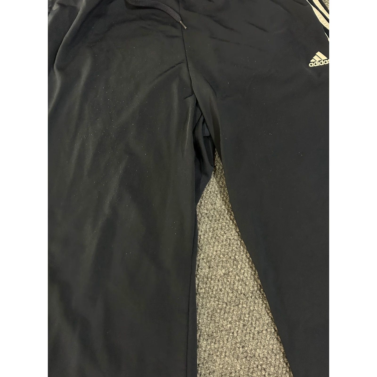 Adidas Adidas Track Pants Mens 2XL Blue Three Stripes Trefoil Athletic Casual Running Size US 39 - 3 Thumbnail