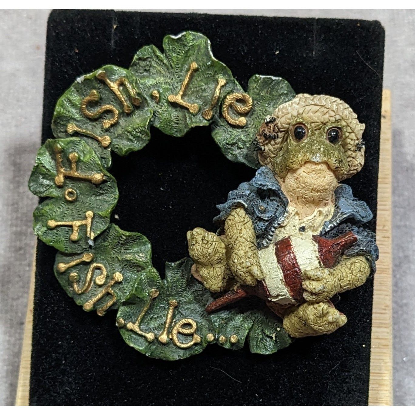 Other Vintage Fish Lie Fishing Frog Wreath Brooch Size ONE SIZE - 3 Thumbnail