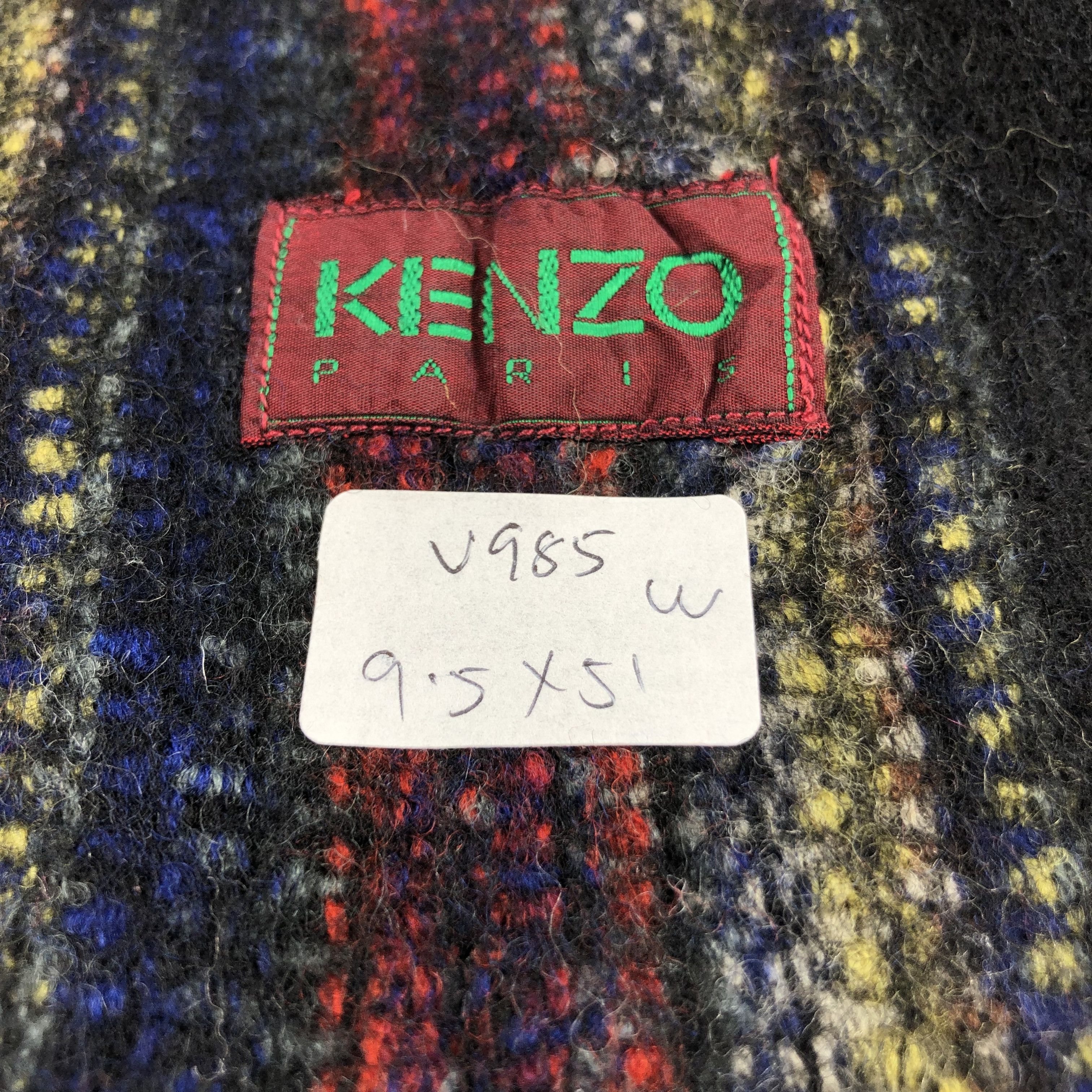 Kenzo Kenzo Wool Scarf Muffler V985 Size ONE SIZE - 5 Thumbnail
