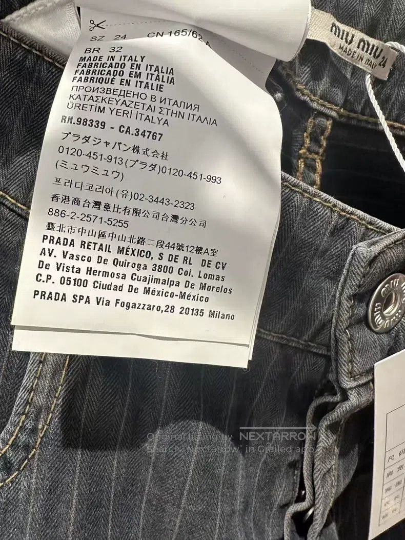 Miu Miu Miu Miu 24 Wide-leg jeans Size 24" / US 00 / IT 34 - 4 Thumbnail