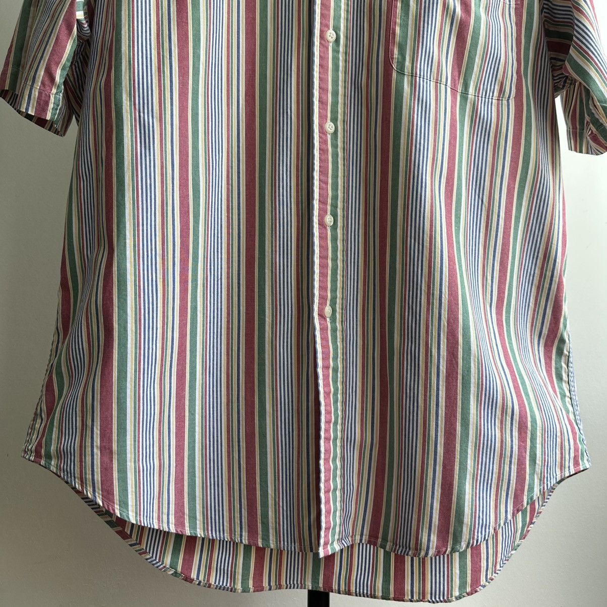 Polo Ralph Lauren × Vintage Vintage 90s Polo Ralph Lauren Striped Short Sleeve Shirt Size US M / EU 48-50 / 2 - 9 Thumbnail