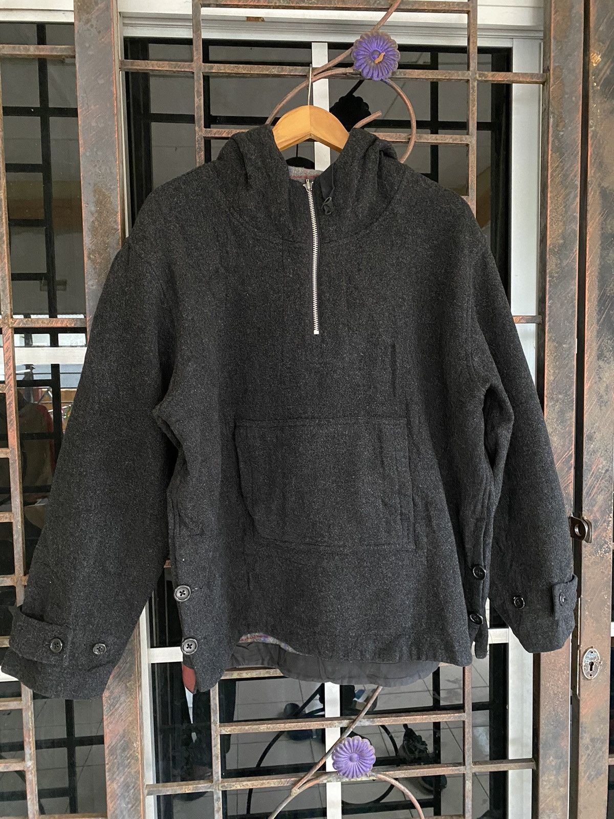 Karl Helmut Karl Helmut Pullover Anorak Hoodie Wool Jacket Size US M / EU 48-50 / 2 - 1 Thumbnail