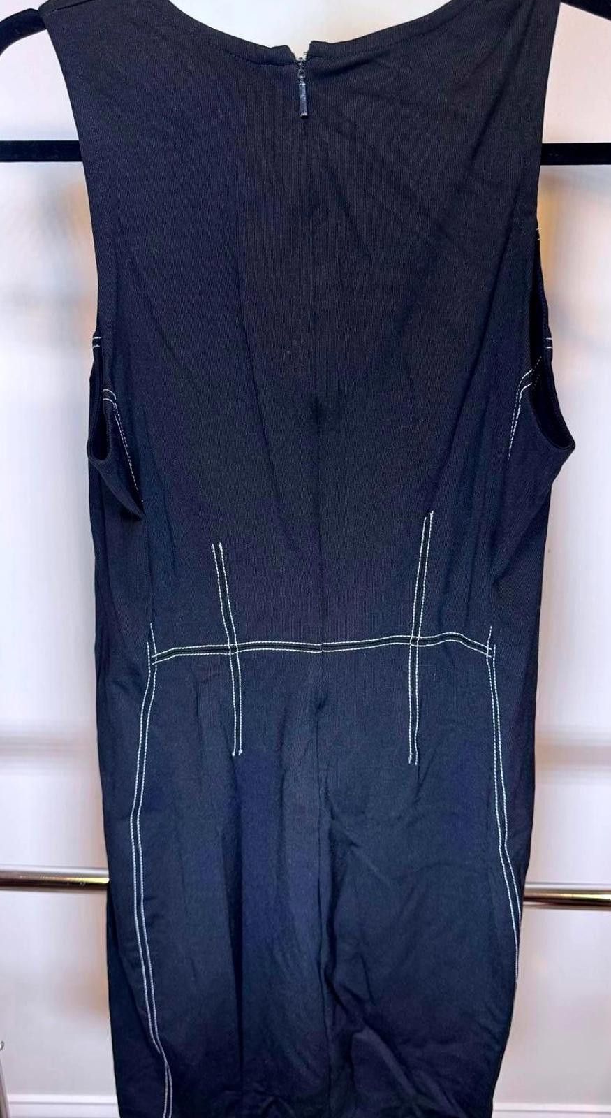 Designer Stylish Black Sleeveless Dress by A|X Size L / US 10 / IT 46 - 2 Thumbnail
