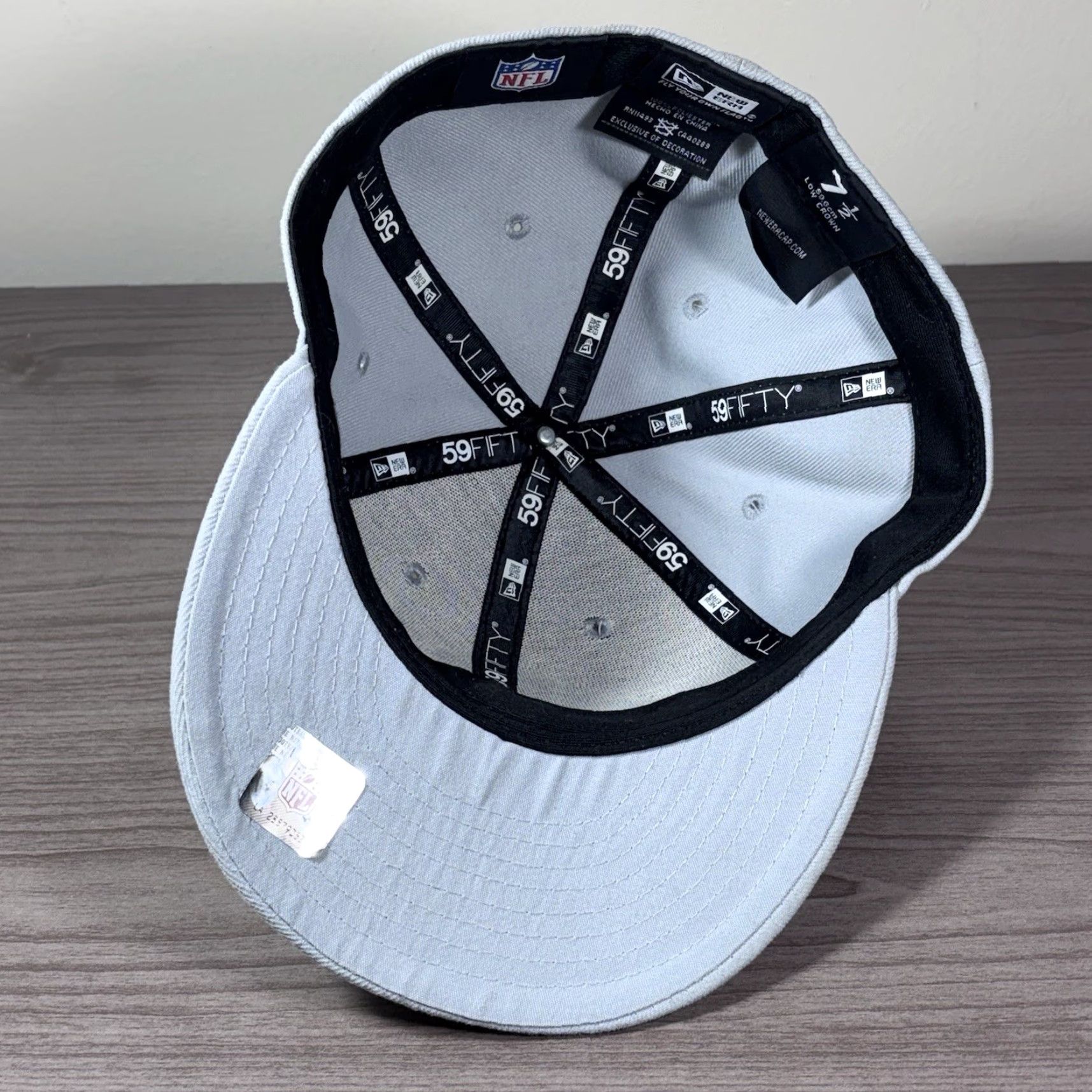 New Era VINTAGE? No. New Era Dallas Cowboys Solid Grey On Field NFL Cap 5950 Fitted Limited Edition Size ONE SIZE - 5 Thumbnail