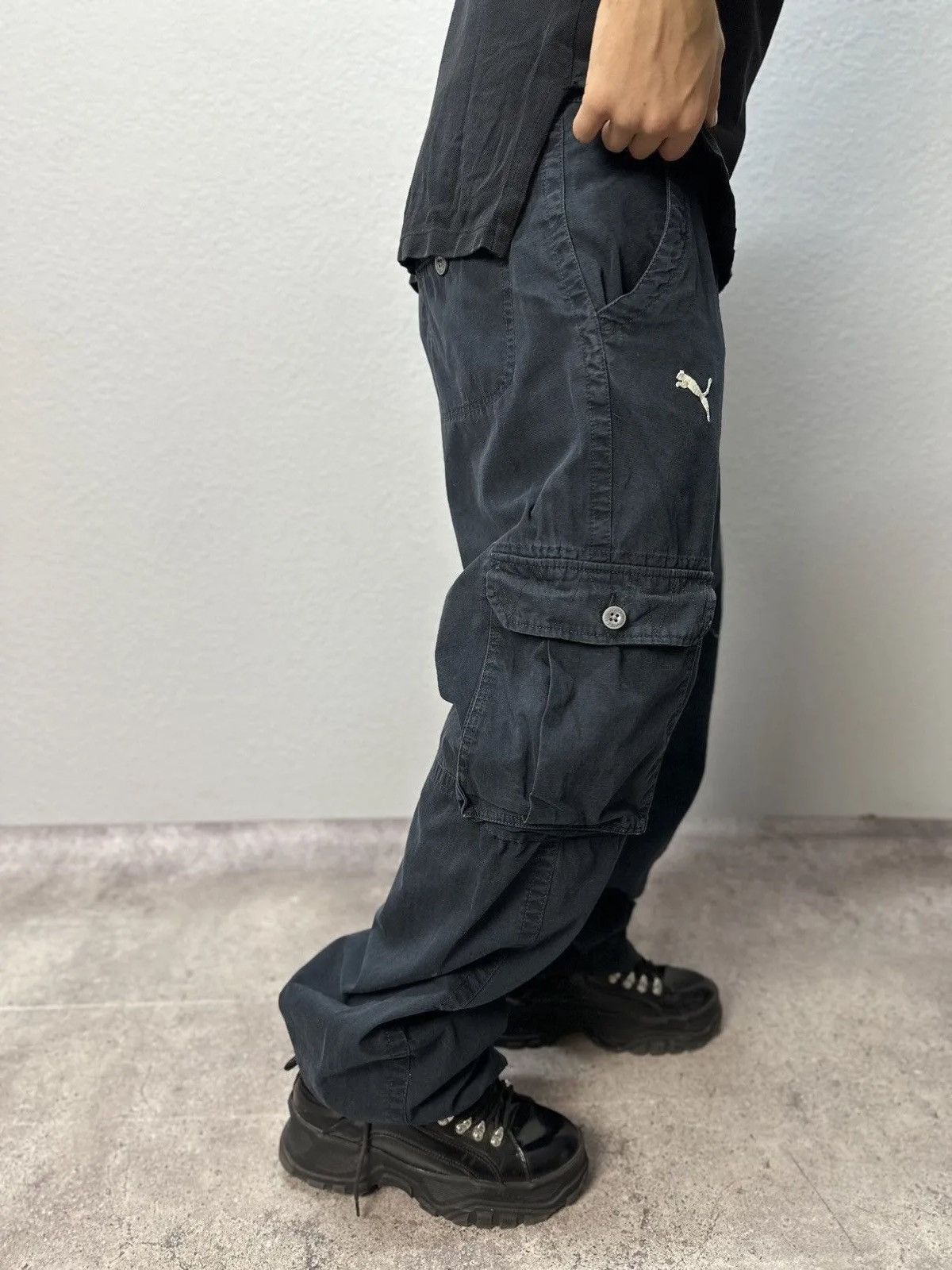 Puma × Vintage Vintage pants Puma cargo baggy streetstyle faded sk8 y2k Size US 32 / EU 48 - 15 Thumbnail
