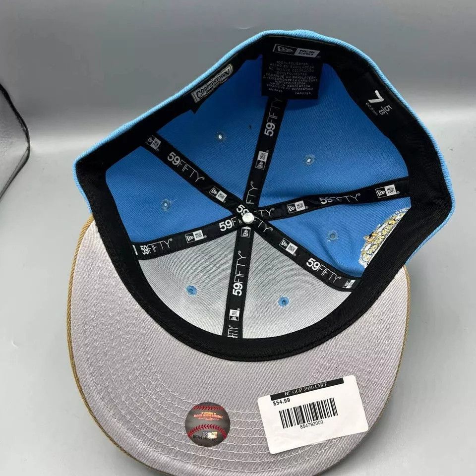 New Era Houston Astros Hat Men 7 5/8 59Fifty New Era MLB Fitted Cap Size ONE SIZE - 2 Thumbnail