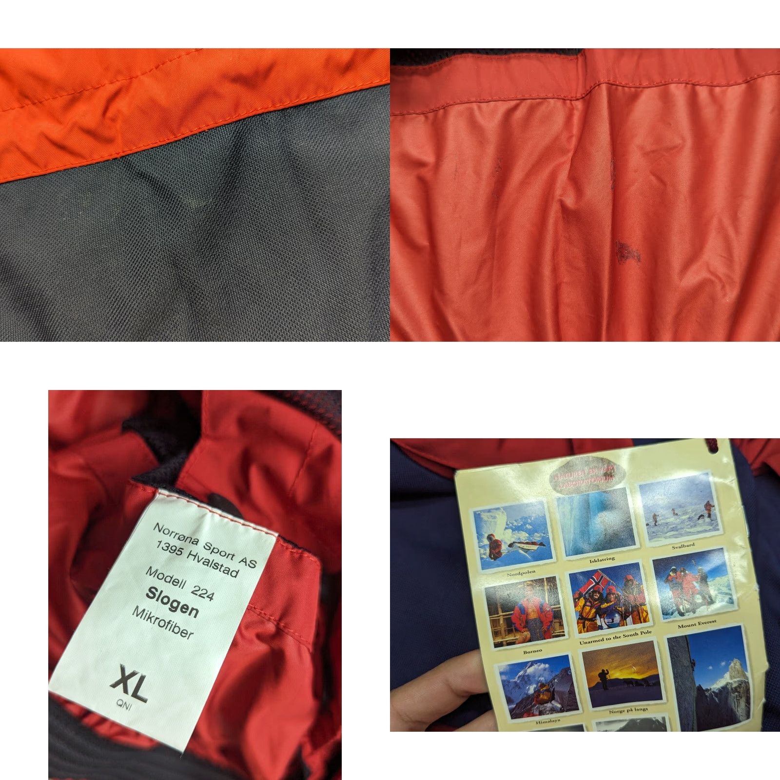 Vintage Norrona Slogen Mens Jacket XL Hooded Outdoor Red Blue Microfiber Long Sleeve Pullover Outdoorwear Casual Activewear Jacket Size US XL / EU 56 / 4 - 8 Thumbnail