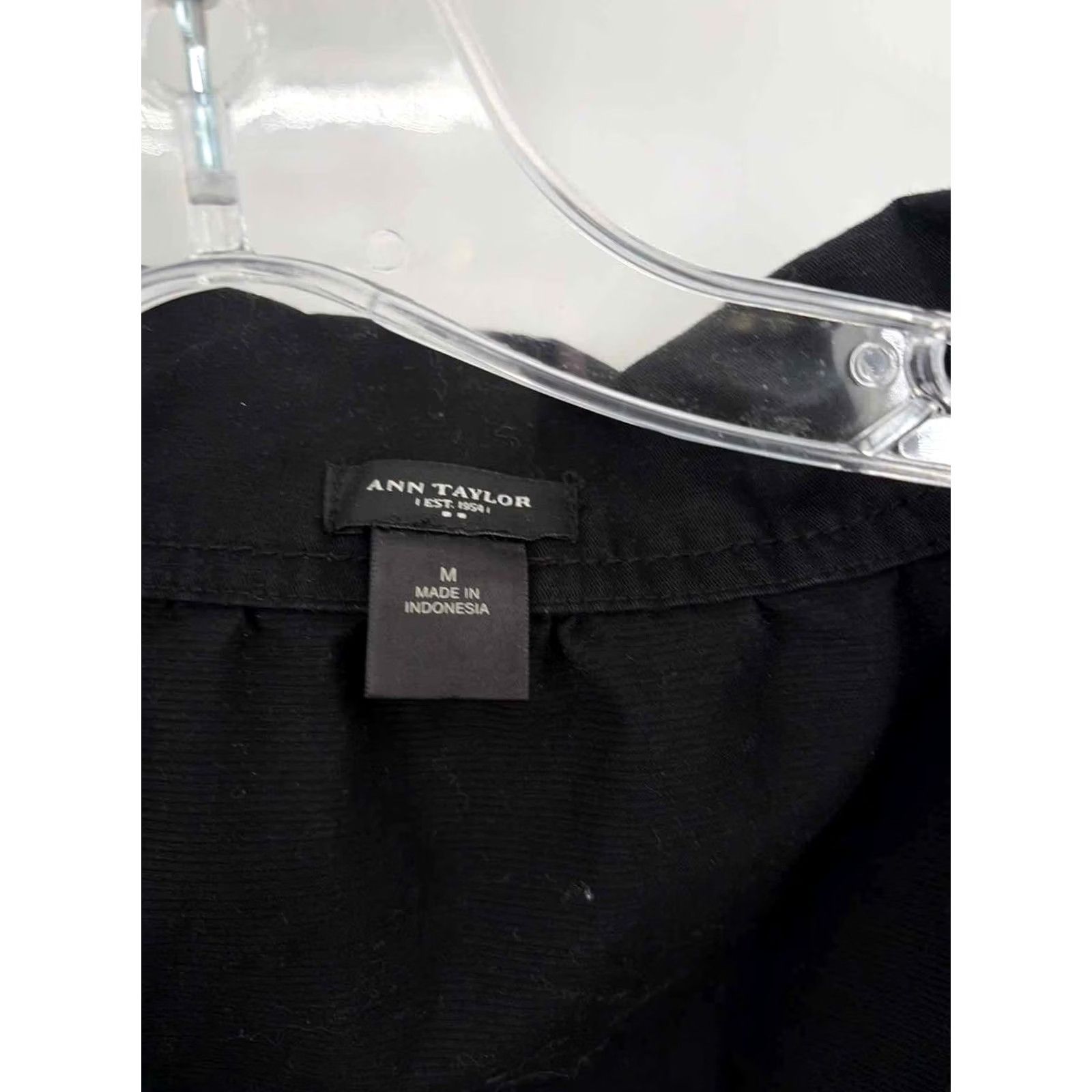 Ann Taylor Pre-Owned Ann Taylor Black Zip Up Jacket Medium Size M / US 6-8 / IT 42-44 - 3 Thumbnail