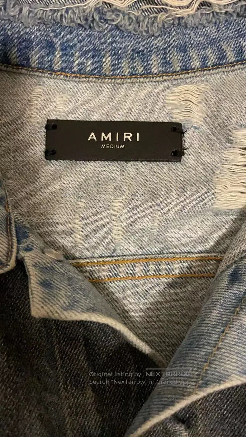 Amiri Amiri Coconut Tree Rendered Destroyed Jacket Size US M / EU 48-50 / 2 - 4 Thumbnail