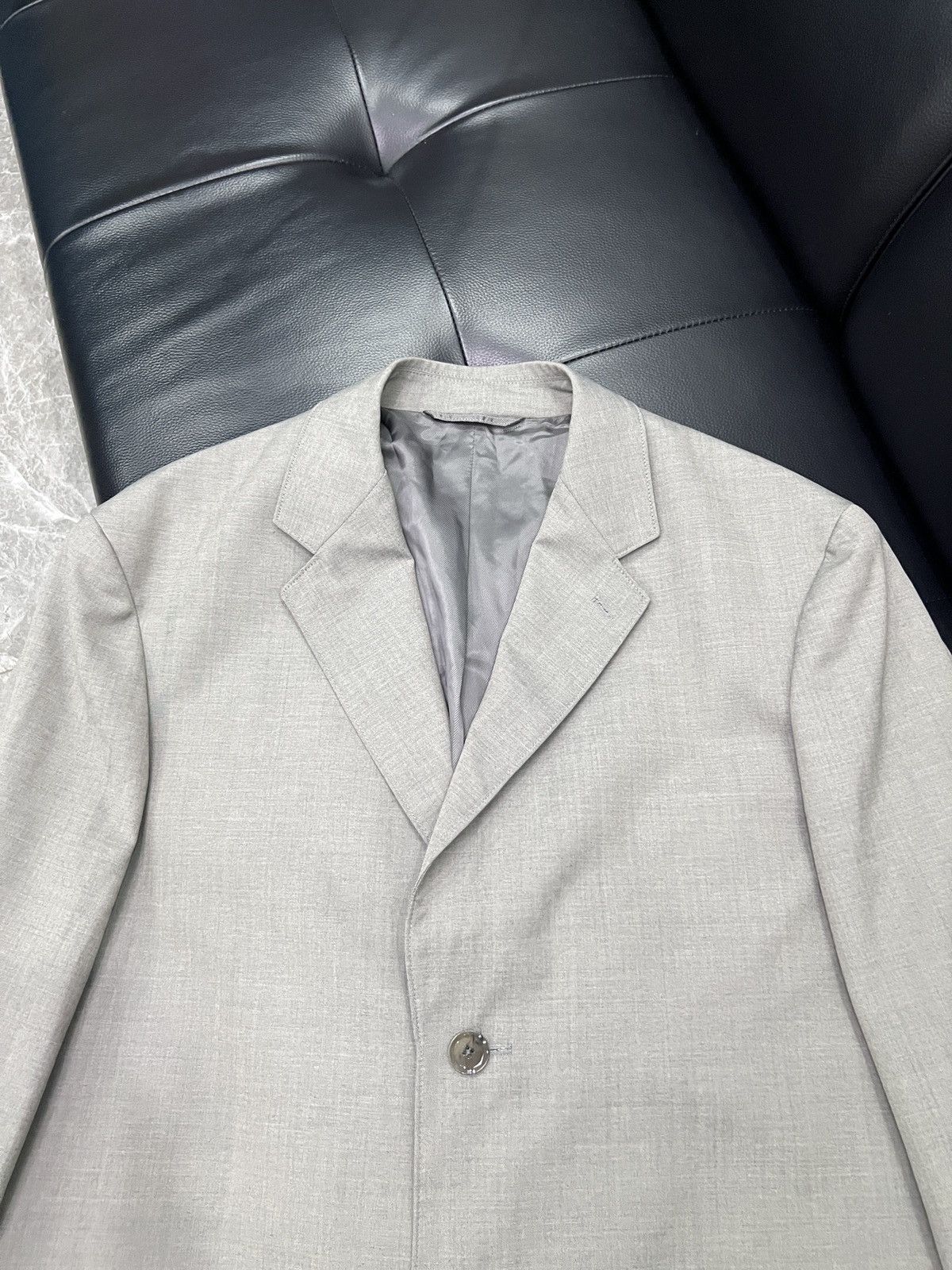 Lemaire Lemaire Structured Shoulder Wool Coat Size 42L - 4 Thumbnail