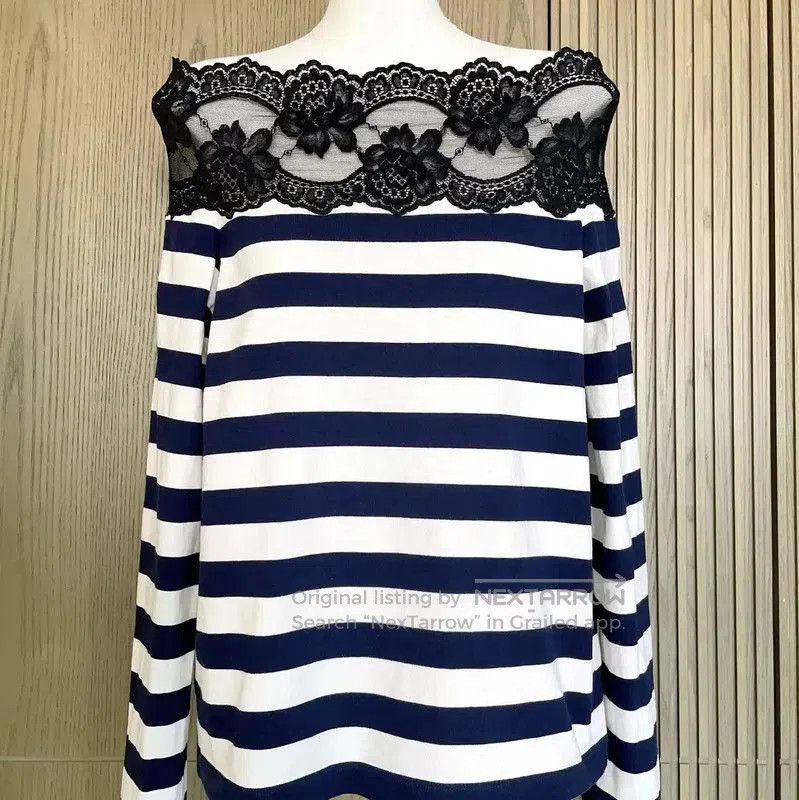 Miu Miu Miu Miu Colorful Striped Long Sleeve T-Shirt . Size M / US 6-8 / IT 42-44 - 3 Thumbnail