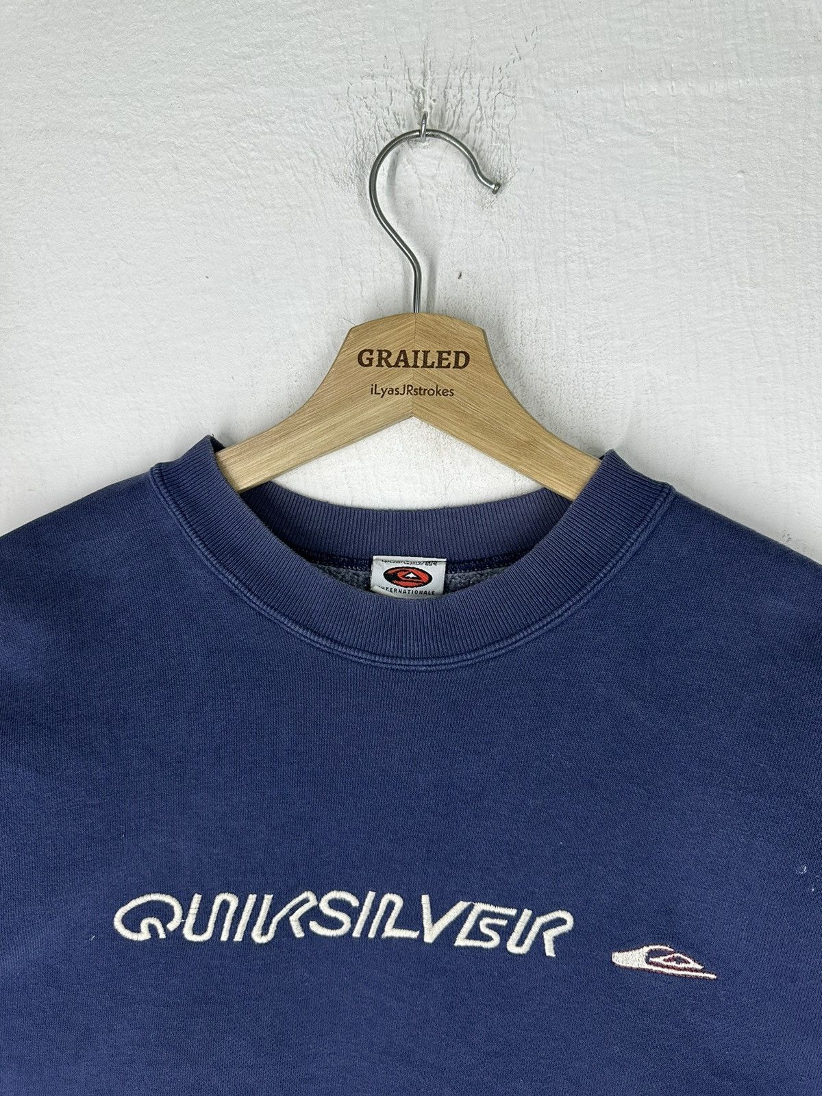 Quiksilver × Vintage Vintage Spell Out Quiksilver Box Logo Sweatshirt Size US M / EU 48-50 / 2 - 5 Thumbnail