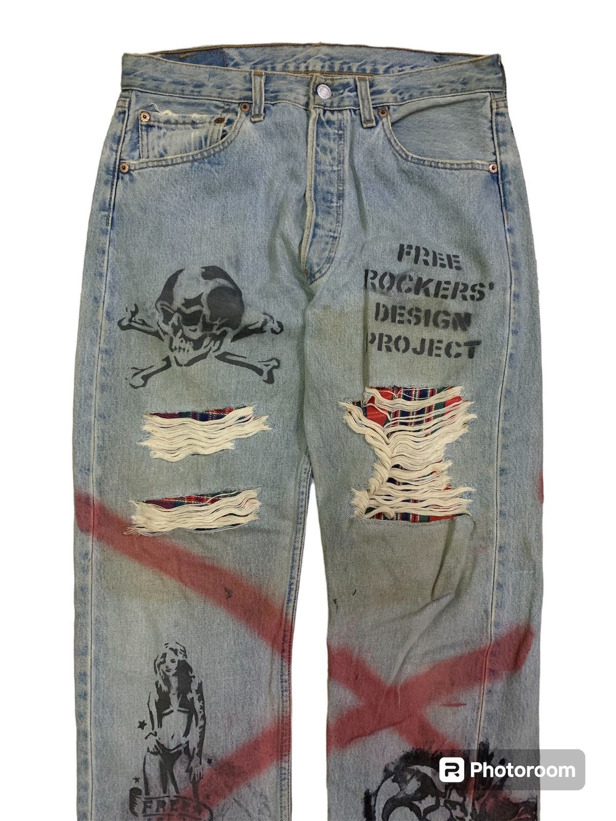 Levi's Vintage Clothing 💥Vintage Levi’s Art Denim Size US 31 - 4 Thumbnail