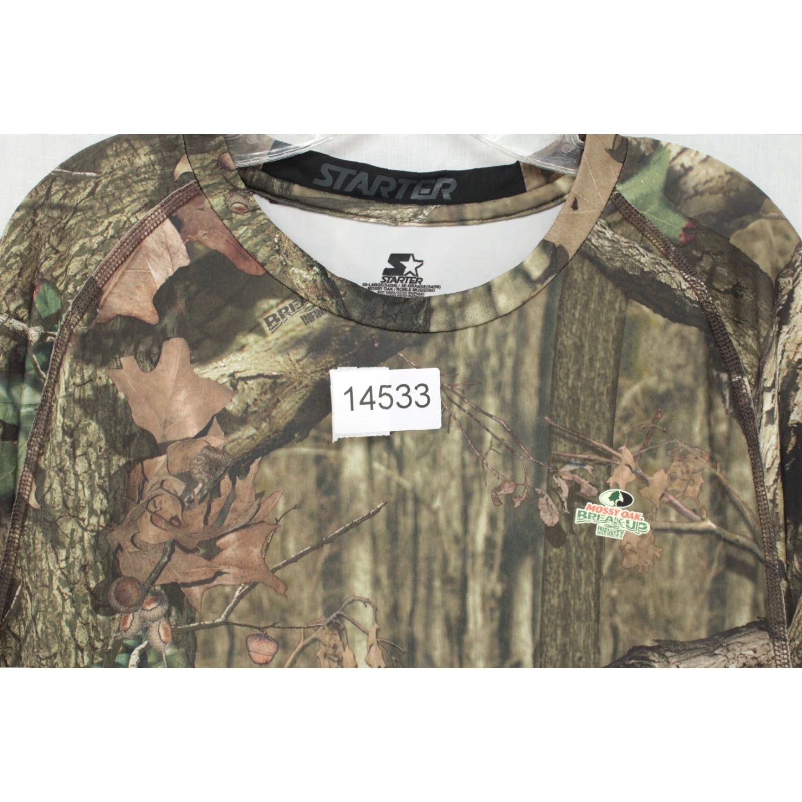 Starter VINTAGE Starter Mossy Oak Break Up Infinity T Shirt Men's 3XL Camo Hunting Short Sleeve Size US XXL / EU 58 / 5 - 7 Thumbnail